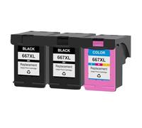 GSwReJ KMCYinks 667XL Ink Refill Kit Compatible With 667 Ink Cartridges For Deskjet Series 1275 2374 2375 2376 2775(2BK1C)