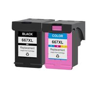 GSwReJ KMCYinks 667XL Ink Refill Kit Compatible With 667 Ink Cartridges For Deskjet Series 1275 2374 2375 2376 2775(1BK1C)