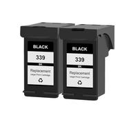 GSwReJ KMCYinks Compatible Ink Cartridge 339 344 For Officejet 7210 7313 7410 Photosmart 2710 8450 Printers(2BK)