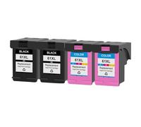 GSwReJ KMCYinks Compatible Ink Cartridge 61XL For 61 4500 4502 5530 Deskjet 1050 2050 3050 3054 3000 1000 Printers(2BK2C)