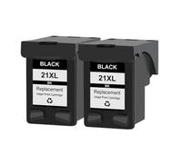 GSwReJ KMCYinks Compatible Ink Cartridge For 21XL 22XL Fits Deskjet F300 F310 F325 F335 F340 F350 F370 F380 F385 F390 F4100 F4135(2BK)
