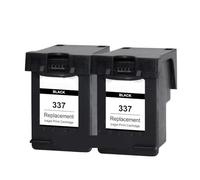 GSwReJ KMCYINKS Compatible Ink Cartridge Set For 343 337 For Photosmart 2575 8050 C4180 D5160 Deskjet 6940 D416 Printers(2BK)