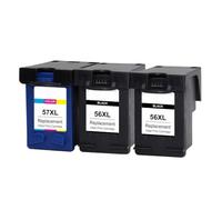 GSwReJ KMCYinks Compatible Replacement Ink Cartridge For Photosmart 7150 7260 7350 7450 7550 7660 7755 7760 7960 Models 56XL 57XL(2BK1C)
