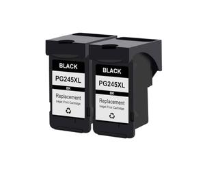 GSwReJ KMCYinks Refillable Ink Cartridge Compatible 245XL 246XL For IP2820 MX492 MG2924 MG2520 Printers(2BK)