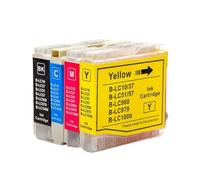 GSwReJ LC1000 LC37 LC57 LC970 Ink Cartridge Compatible With Printers MFC-260C 3360C 460CN 465CN 480CN 5460CN 5860CN 665CW 680CN(1 Set(4pcs))