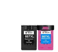 GSwReJ LUOCAI 667XL Ink Cartridge Compatible With Printers 1275 2374 2375 2376(1 SET)