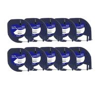 GSwReJ Multicolor 12mm Plastic Label Tape Compatible With Various Label Makers Includes 10/20/30/50 Pieces For LT100H LT100T(White-10PCS)