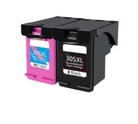 GSwReJ QSYRAINBOW 305XL Ink Cartridge Compatible With 305 DeskJet Printers 2700 2755 4110 4120 4130 6010 6020 6030(2pcs)