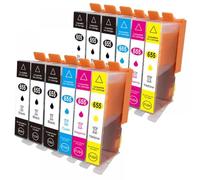 GSwReJ QSYRAINBOW 655XL Ink Cartridge Compatible With 655 For Deskjet Printers 4615 3520 3525 4620 4625 5525 6520 6525(12pcs)