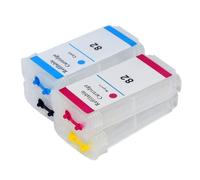 GSwReJ Refill Ink Cartridge 130ml Compatible With 82 For Designjet 510 Printer Permanent Chip Included