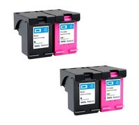 GSwReJ Refillable 304XL Ink Cartridge Compatible With Models 304 2620 3700 3720 3752 5000 5010 5020 5030 5032 5034 2630 2632(BK(2PC) COLOR(2PC))