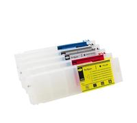 GSwReJ Refillable 700ml Ink Cartridge With Chip Plus 2 Extra Cartridge Chips Compatible With Color Printers T3000 T5000 T7000