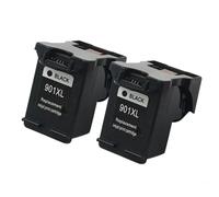 GSwReJ Refillable Ink Cartridge 901XL 901 Compatible With 901XL Printer For Officejet J4500 J4524 J4530 J4540 J4550 J4580 J4585 Inkjet Printers(2Black)
