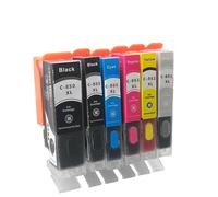GSwReJ Refillable Ink Cartridge Compatible With 850 851 For MG7580 IP7280 IP8780 MX728 MX928 IX6780 IX6880 Printers(1set 6pcs)