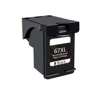 GSwReJ Replacement Ink Cartridge For 67 XL Compatible With Deskjet Plus 4140 4152 4155 4158 1225 2732 2752 1225 Printers(1pcs black)