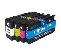 GSwReJ Replacement Ink Cartridge For 711XL 711 Compatible With DesignJet T120 T520 Printer Full Ink Supply(1set)