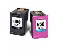 GSwReJ Replacement Ink Cartridges For 650XL Compatible With Deskjet Printers 1015 1515 2515 2645 3510 4518 4645(2pcs)