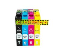 GSwReJ T0711 T0712 T0713 T0714 T0715 Compatible Ink Cartridge For DX4000 DX4050 DX4400 DX5000 DX4450 DX5050 DX6000 DX6050 SX110 SX215 Printers(1SET(4PC))