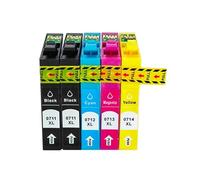 GSwReJ T0711 T0712 T0713 T0714 T0715 Compatible Ink Cartridge For DX4000 DX4050 DX4400 DX5000 DX4450 DX5050 DX6000 DX6050 SX110 SX215 Printers(1SET(5PC))
