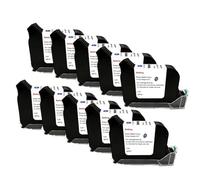 GSwReJ Universal 12.7mm Ink For Handheld Online Inkjet Printer Quick Dry Black Solvent Ink Cartridges Available In 1 3 5 10 Pieces Parts Office Supplies(10PCS)