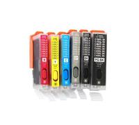 GSwReJ Universal Fill Ink Cartridges Set Compatible With MG5450 MG5550 6350 6450 MG7150 IP7250 MX925 PGI-550 CLI-551 250 350(6colos1set)