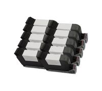 GSwReJ Universal Online Handheld Thermal Inkjet Printer 12.7mm Fast Dry Solvent Ink Cartridge Black Ink(10PCS)