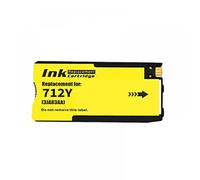 GSwReJ Vilaxh 712 XL Compatible Ink Cartridge For DesignJet T210 T230 T250 T630 T650 Models 712XL 3ED71A 3ED67A(Y)
