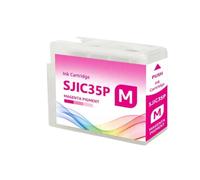 GSwReJ WLX SJIC35P 80ML Compatible Ink Cartridge For Label Printer ColorWorks CW-C6500P CW-C6000A CW-C6000P CW-C6500A With Chip(Magenta)