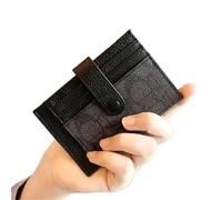GSXLZ Business Card Holders Short Small Wallets Fold Card Holder ID Bag Coin Purse Ladies Wallets Anti-degaussing Card Holder(Color2)