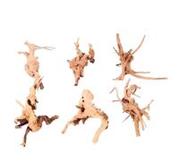 GSXLZ Driftwood for Aquarium Driftwood Cuckoo Roots Dead-wood Tree Trunk Micro Landscape Reptile Cylinder Fish Tank Ornament Aquarium Decor(10-15cm(3PCs))