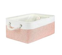 GSXLZ Fabric Storage Boxes Cube Canvas Fabric Storage Basket Clothes Folding Storage Box For Toy Organizer Laundry Basket With Handle(SKY BLUE,41x31x20cm)