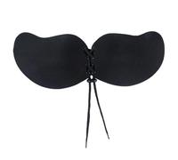 GSXLZ Invisible Bra Seamless Self Adhesive Bra Strapless Push Up Wireless Stick On Sexy Lingerie Invisible Silicone Sexy for Women Girl(Black B,A)