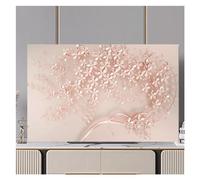 GSXLZ TV Cover Television Hood TV Dust Cover Cloth 32-75 Inch Cute Monitor Cover Protect Screen(06,55inch(125x78cm))