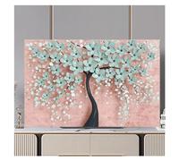 GSXLZ TV Cover Television Hood TV Dust Cover Cloth 32-75 Inch Cute Monitor Cover Protect Screen(07,55inch(125x78cm))