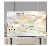 GSXLZ TV Cover Television Hood TV Dust Cover Cloth 32-75 Inch Cute Monitor Cover Protect Screen(10,50inch(113x70cm))