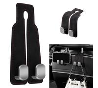 GSXOZCET 2pcs Car Seat Back Hook, for Audi A6 Sedan-Avant C8 4K 2019-2025 Car Seat Hook,Car Headrest Hook,Car Seat Headrest Hangers,Portable Organizer Holder,C/Black