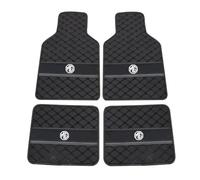 GSXOZCET 4 Pcs Leather Car Floor Mats, for MG HS Trophy 2024 All-Weather Car Mats Tailored Car Mats Floor Liners Anti Slip Mat,Waterproof Hard Wearing,All Black