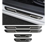 GSXOZCET 4 Pcs Stainless Steel Car Scuff Plate for Renault Clio 2 3 4 5 MK2 MK3 MK4 MK5 2020-1998 Car Door Sill Protector Strips, Car Bumper Protector, Non Slip Anti Scratch,D