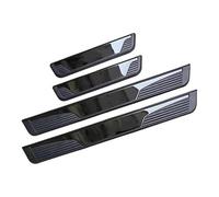 GSXOZCET 4 Pcs Stainless Steel Car Scuff Plate for Vauxhall Mokka 2020-2025 Car Door Sill Protector Strips, Car Bumper Protector, Non Slip Anti Scratch,B
