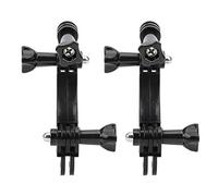 Gsycle 2 Sets Arm Helmet Mount Kit with Anti Shake | Multi Joint Adjustable Metal Pole Mount Helmet Stick Camera Pole Mount Riding Accessory for Climb Camp