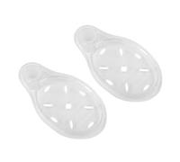 Gsycle 2Pcs Shower Rail Soap Holder, Acrylic Transparent Shower Soap Dish Shower Pole Soap Tray Clip-on Bathroom Soap Holders for Home Use