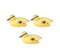 Gsycle 3Pcs Pond Floating Ducklings, Plastic Floating Baby Ducks Garden Water Feature Decoration Duck Pond Matching Game Floating Plastic Duck Toys (Type A)