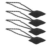 Gsycle 4pcs Mic Loop Law, 50Lb Pull Force Blending Fabric Radio Mic Holder Radio Mic Clip Radio Mic Vest Clip for Vest Accessories (Long Cable)
