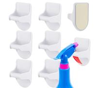 Gsycle 8PCS Wall Mount Spray Bottle Hanger, Spray Bottle Holder Command Hooks Spray Bottle Hooks Spray Holder for Storage Rack Cabinet Kitchen