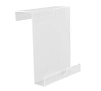 Gsycle Acrylic Treadmill Tablet Holder, Clear Universal Treadmill Book Holder Magazine Rack for Elliptical Trainers Stair Steppers (White)