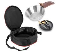 Gsycle Camping Tableware Storage Bag, Plate Storage Box Caravan Plate Holder, Plate and Cup Knife Tote Tableware Carrier Cutlery Storage Bag China Storage Container for Home Travel Picnic Camping