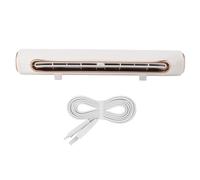Gsycle Clip On Fan For Computer Desk Monitor, 3 Speed Gears Adjust Wind Angle Monitor Cooling Fan Quiet USB Desk Cool Tool For Home Office Use (White)