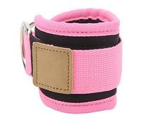 Gsycle Comfortable Ankle Resistance Bands, Adjustable Portable Glute Cuff Kickback Ankle Strap Straps Gym with Double D Rings for Fitness Leg Strength Training (Pink)