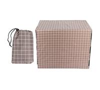 Gsycle Dog Kennel Cover, 210D Oxford Cloth Universal Dog Cage Furniture Dog Crate Cover Dog Crate Bumper Pet Kennel Cover Fit for Dog Crate Indoor Outdoor (S:24inches)