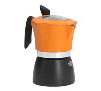 Gsycle Espresso Italian Moka Pot, 150ml/3 Cup Stovetop Coffee Maker Coffee Pot Moka Coffee Maker Aluminium Coffee Percolator with Transparent Top Lid for Home